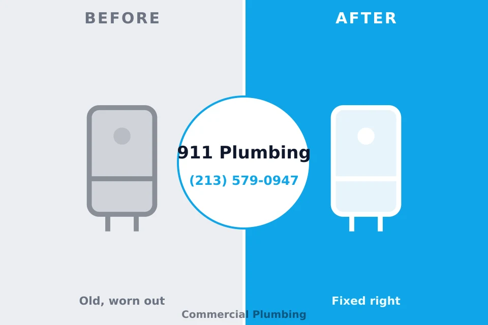 Before and after: plumbing company Scissors, TX